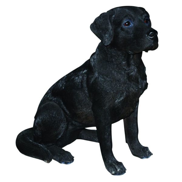 Vivid Arts 36cm Black Labrador Resin Ornament - XRL-BLAB-B