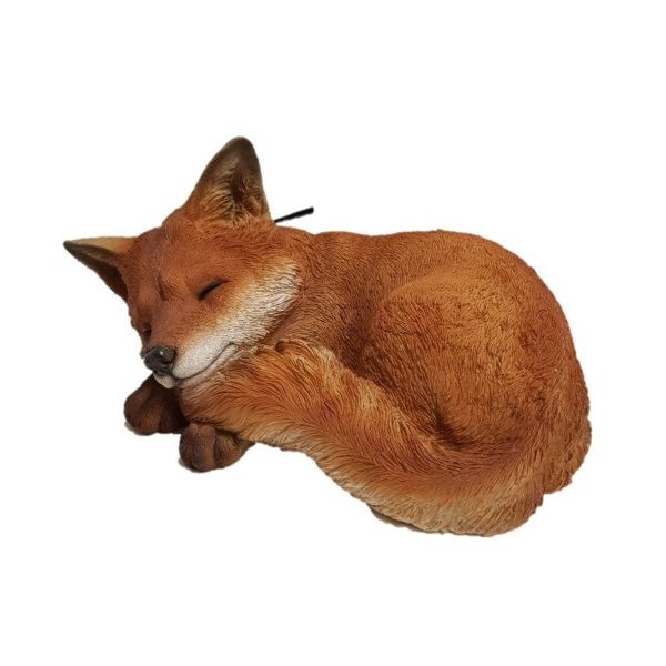 Vivid Arts 40cm Sleeping Fox Resin Ornament - XRL-FCB3-A
