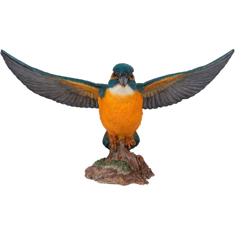 Vivid Arts 29cm Kingfisher Flying Resin Ornament - XRL-FKGF-A