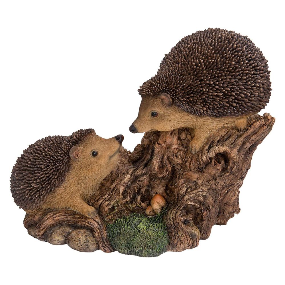 Vivid Arts 25cm Playful Baby Hedgehogs Resin Ornament - RL-PF01-B