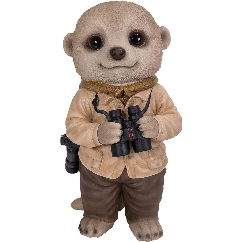 Vivid Arts 22cm Baby Meerkat Birder Resin Ornament