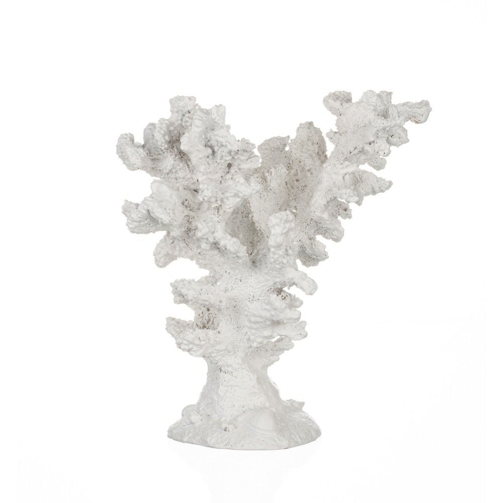 Shoeless Joe 19cm White Large Resin Coral Ornament