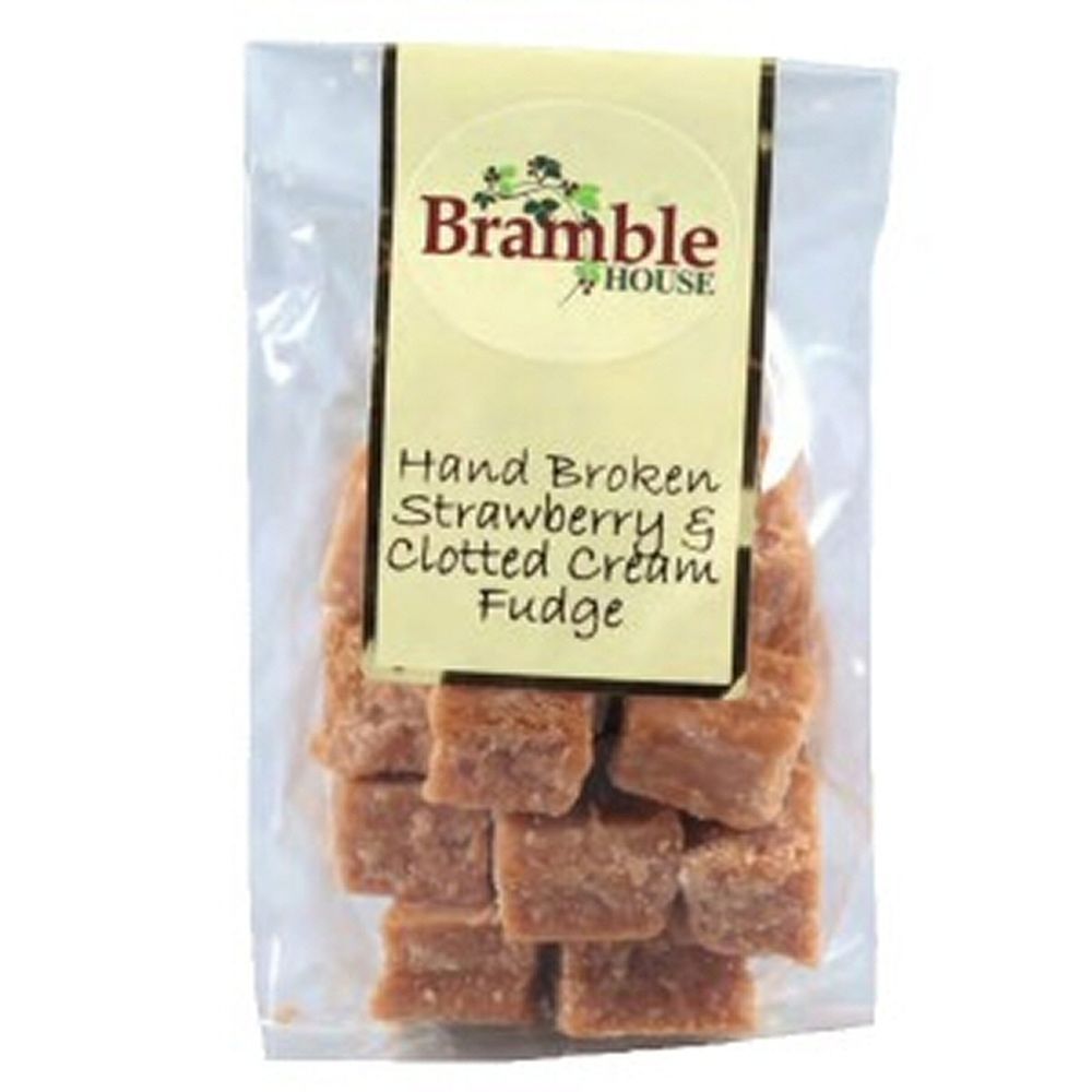 Bramble House 150g Strawberry & Clotted Cream Fudge Bag