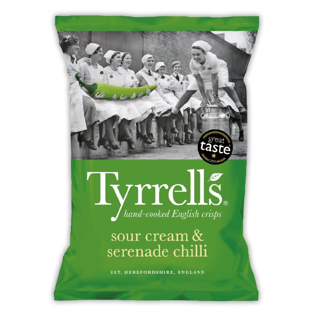 Tyrrells Sour Cream & Serenade Chilli 40g