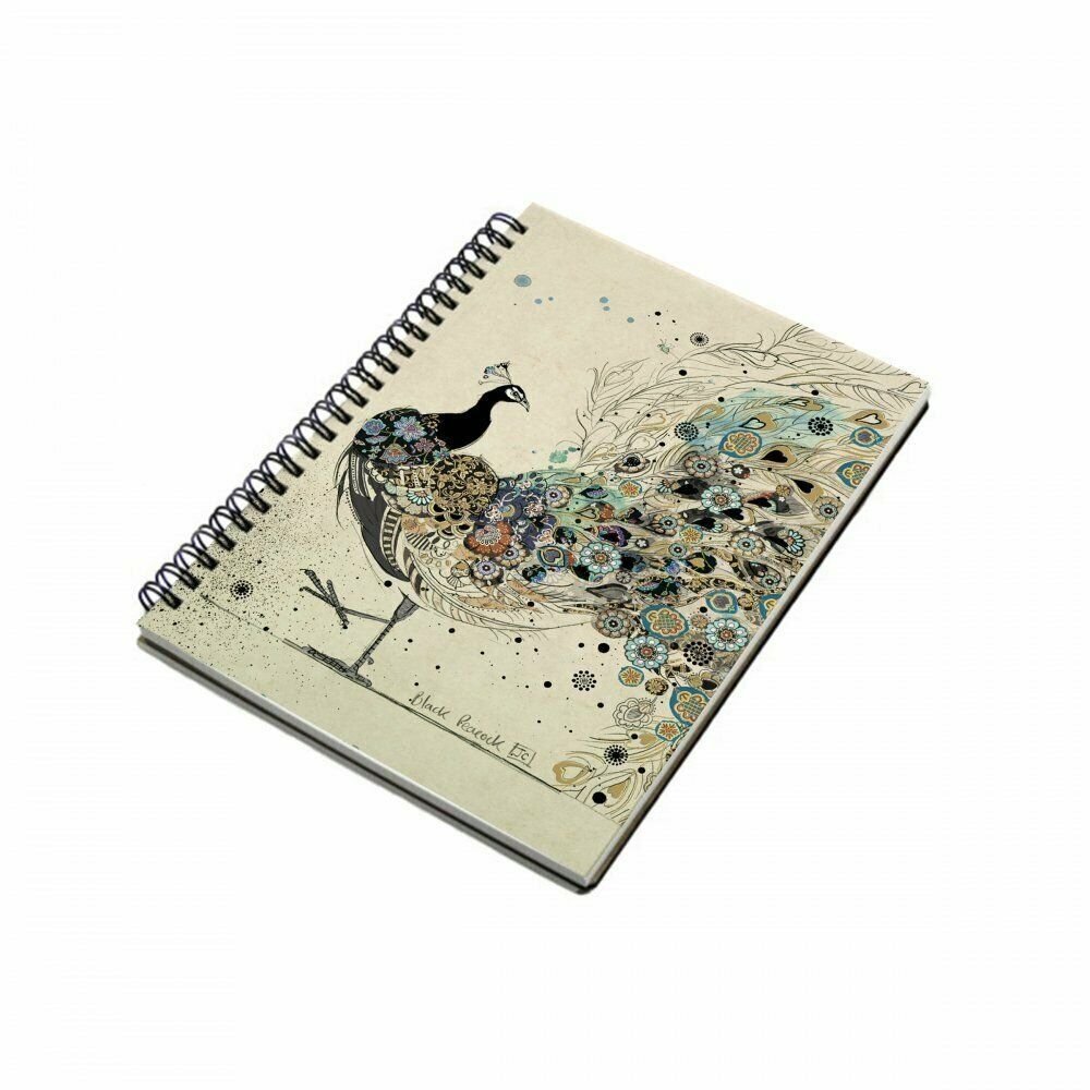 Bug Art Peacock A6 Spiral Bound Notebook