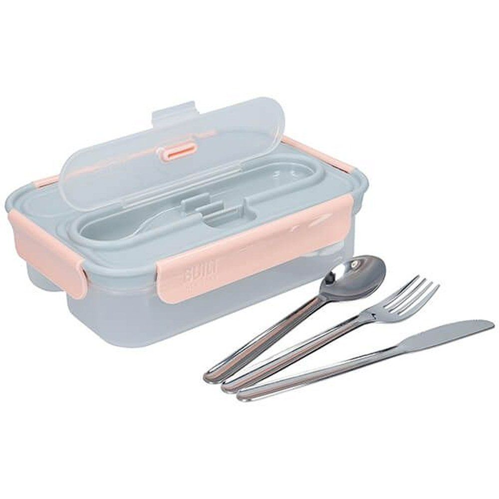 Kitchen Craft Built Mindful 1 Litre Lunch Box with Cutlery