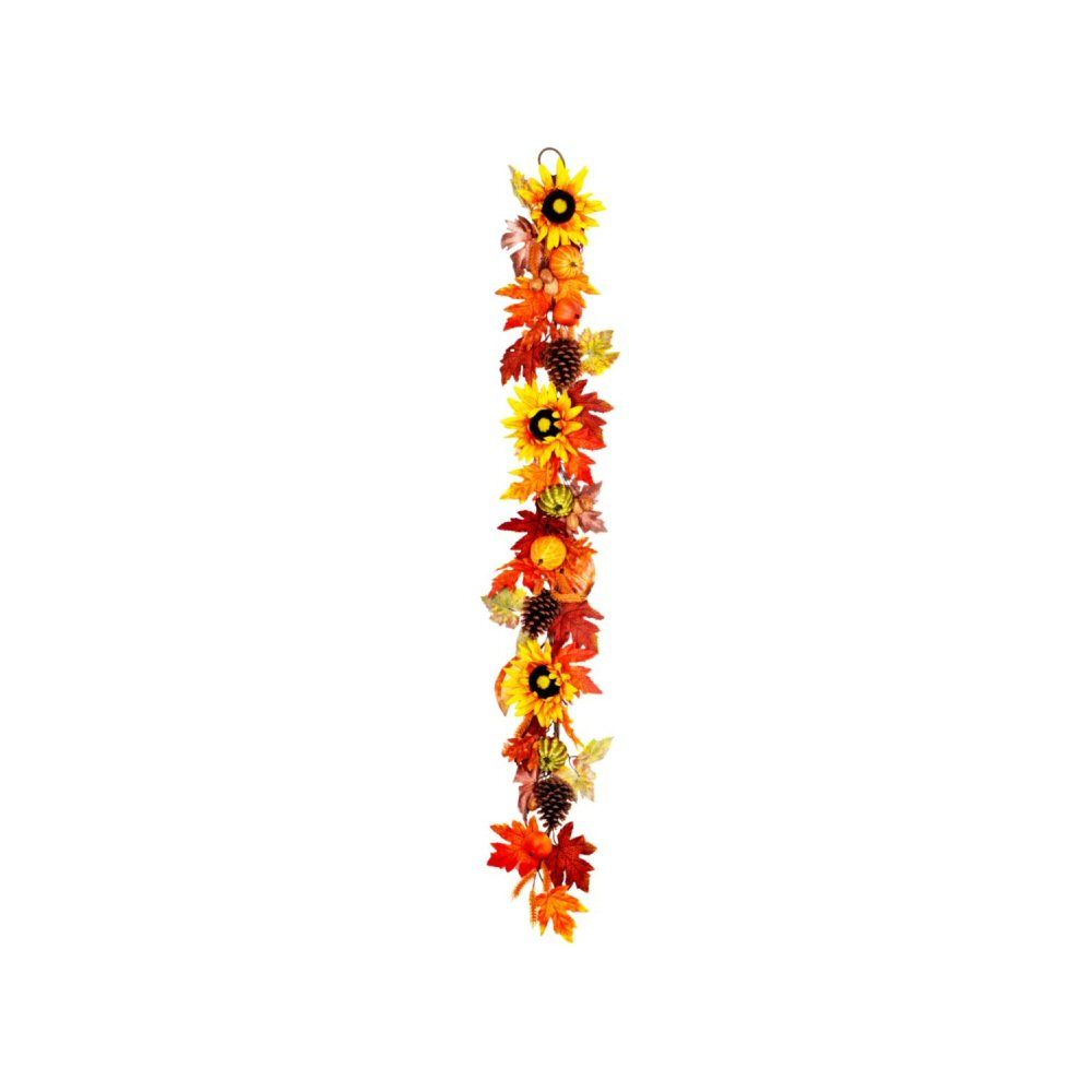 Sincere Floral 150cm Artificial Autumn Flower & Foliage Garland