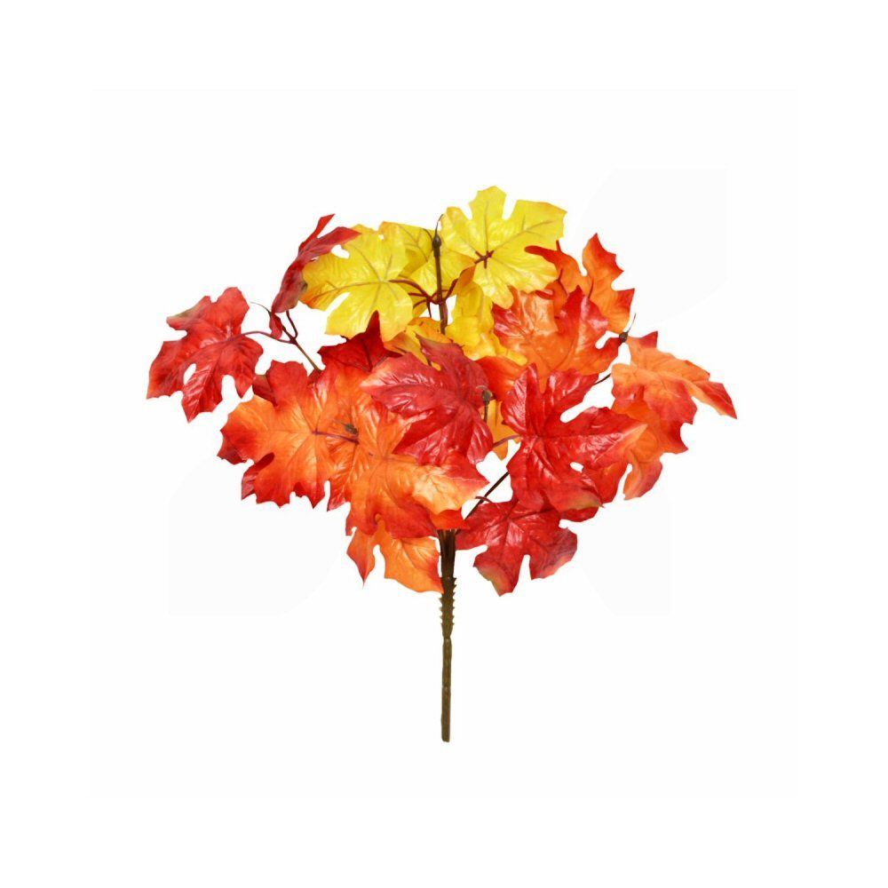 Sincere Floral 35cm Artificial Autumn Maple Leaf Bush