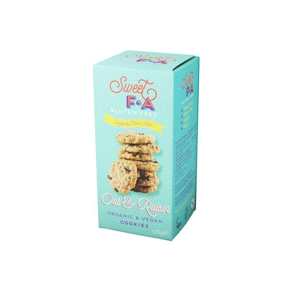 Sweet FA Gluten-Free 125g Oat & Raisin Cookies