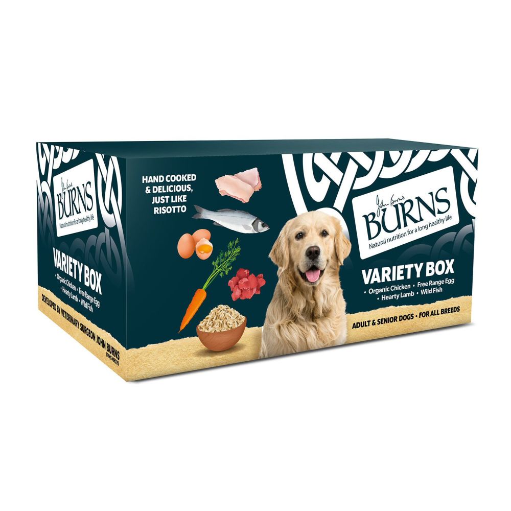 Burns 6 x 395g Variety Pack Tray Adult Dog