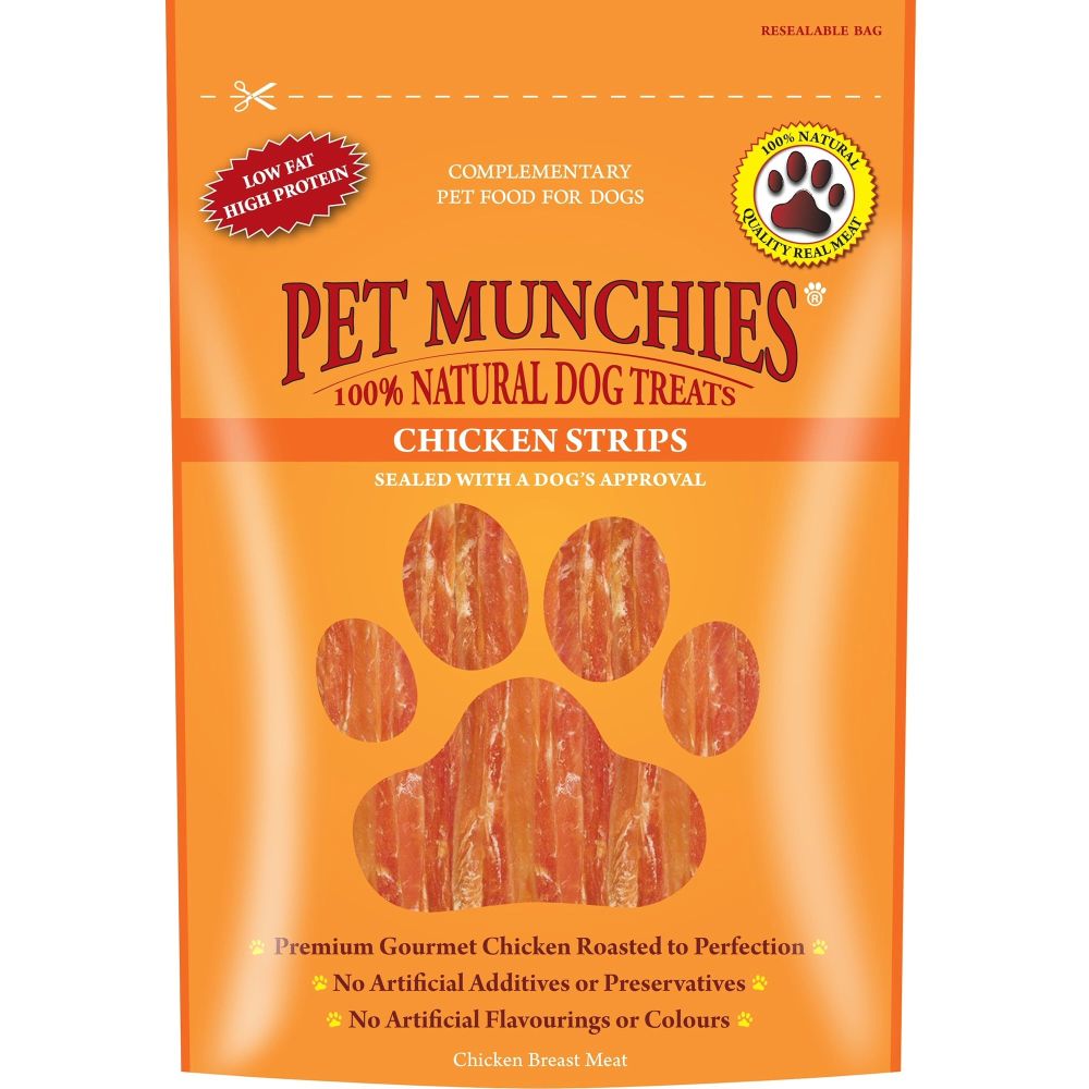 Pet Munchies 90g Chicken Stripes