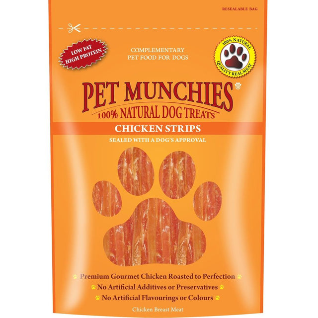 Pet Munchies 90g Chicken Stripes