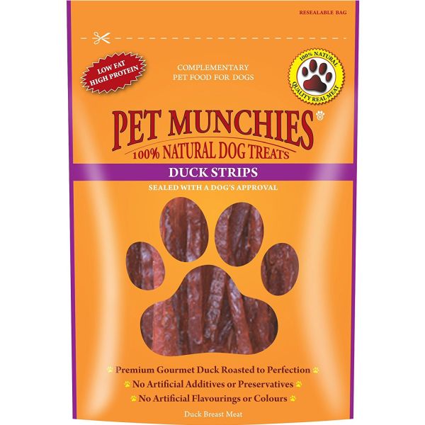 Pet Munchies 90g Duck Stripes