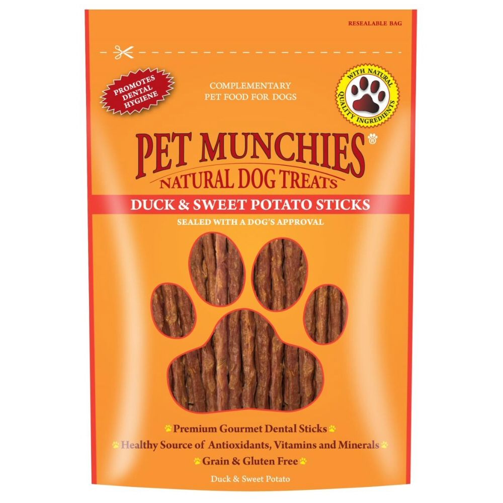 Pet Munchies 90g Duck & Sweet Potato Dog Treats