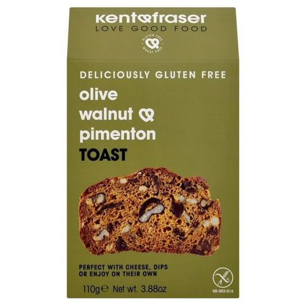 Kent & Fraser Gluten Free Olive Walnut & Pimenton Toast