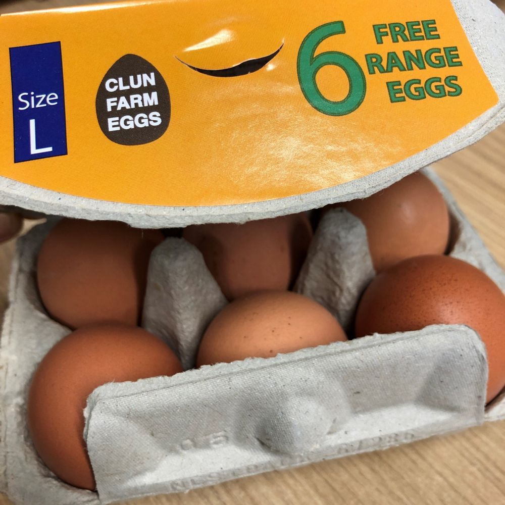 Clun Farm Large Eggs x 6