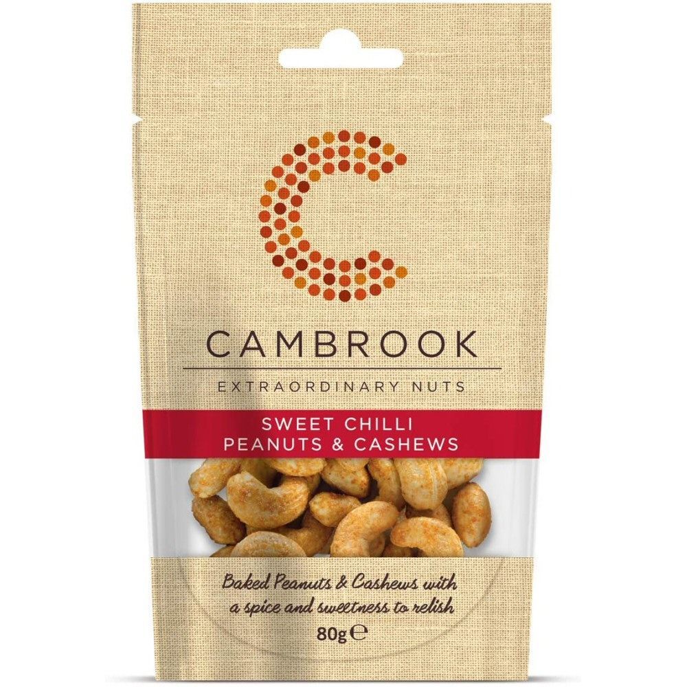 Cambrook 80g Sweet Chilli Peanuts & Cashews
