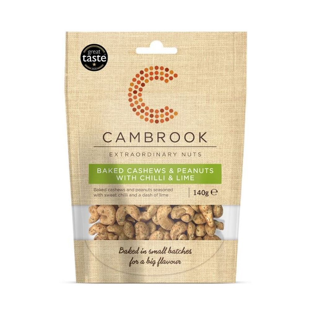 Cambrook 140g Chilli & Lime Baked Cashew & Peanut Mix