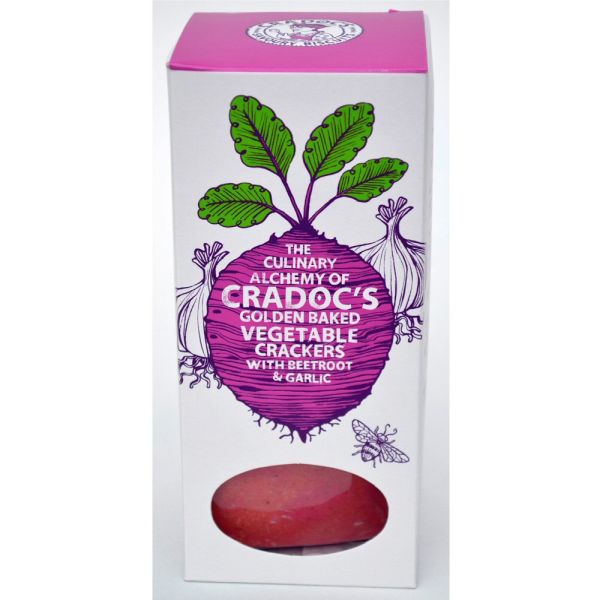 Cradoc's 80g Beetroot & Garlic Vegetable Crackers
