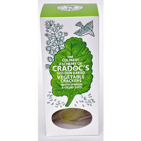Cradoc's Spinach & Celery Vegetable Crackers 80g