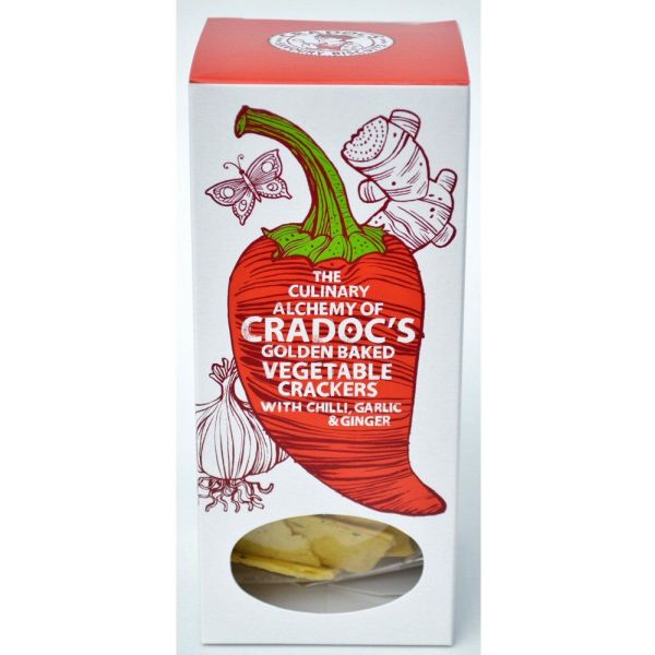Cradoc's 80g Chilli, Ginger & Garlic Vegetable Crackers