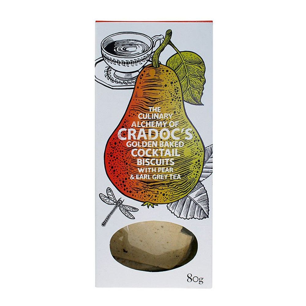 Cradoc's Pear & Earl Grey Crackers 80g