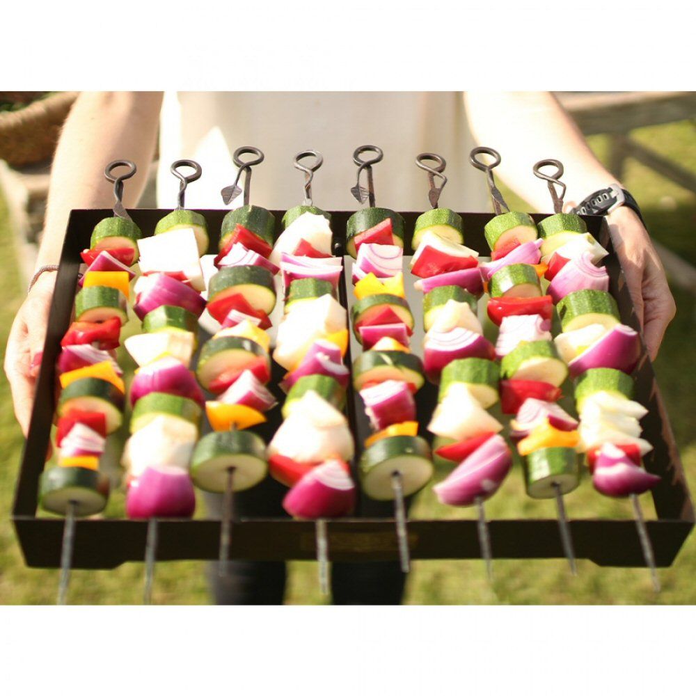 Kadai Set of 8 Skewers and Rack