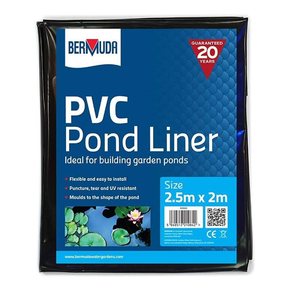 Bermuda 2.5m x 2m Pre-Packed PVC Pond Liner - BER2002