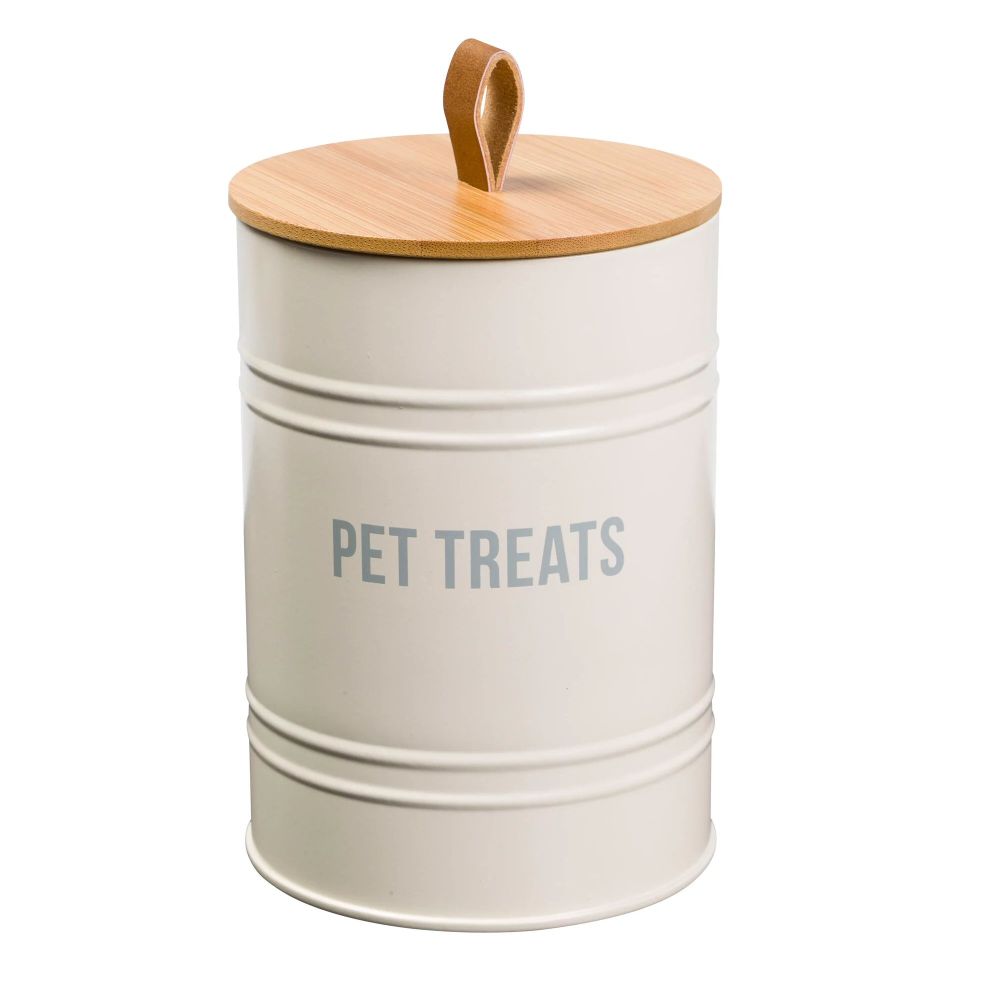 House of Paws Pet Round Treat Tin Cream