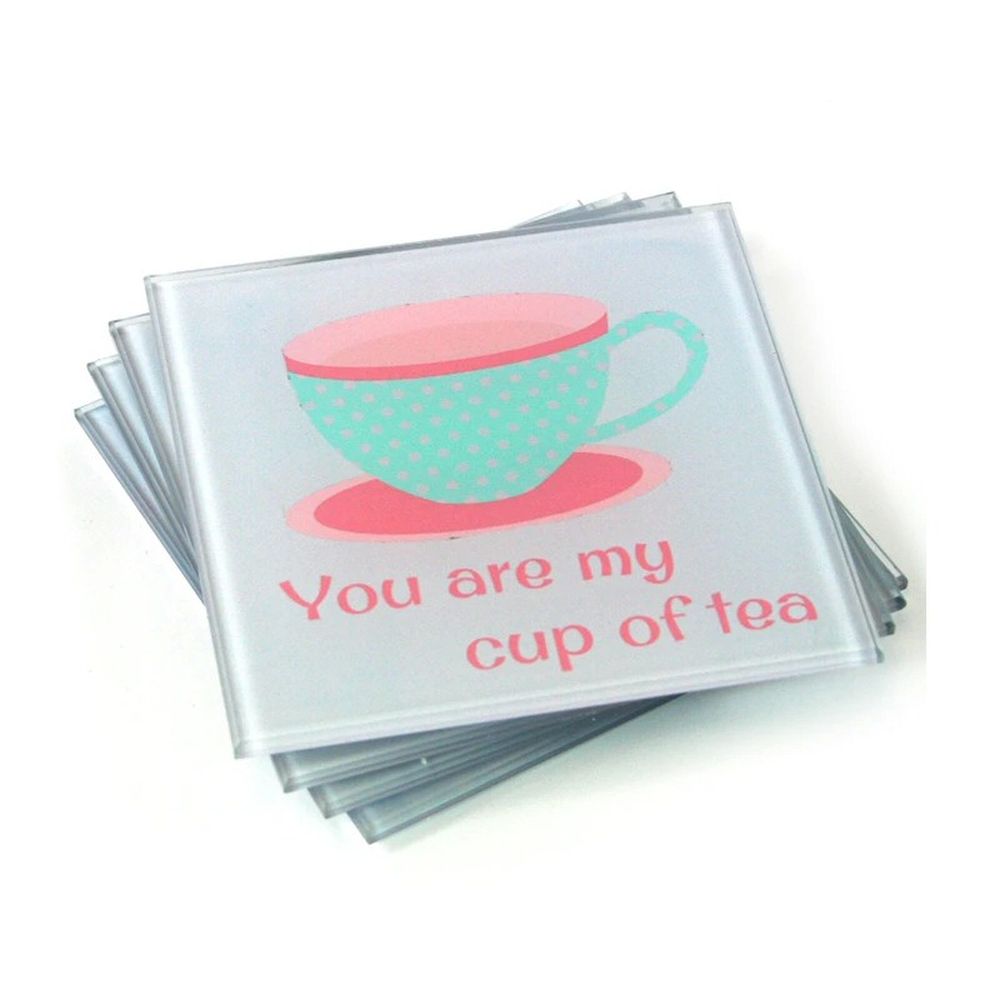 Black Ginger Set of 4 My Cup Of Tea Coasters