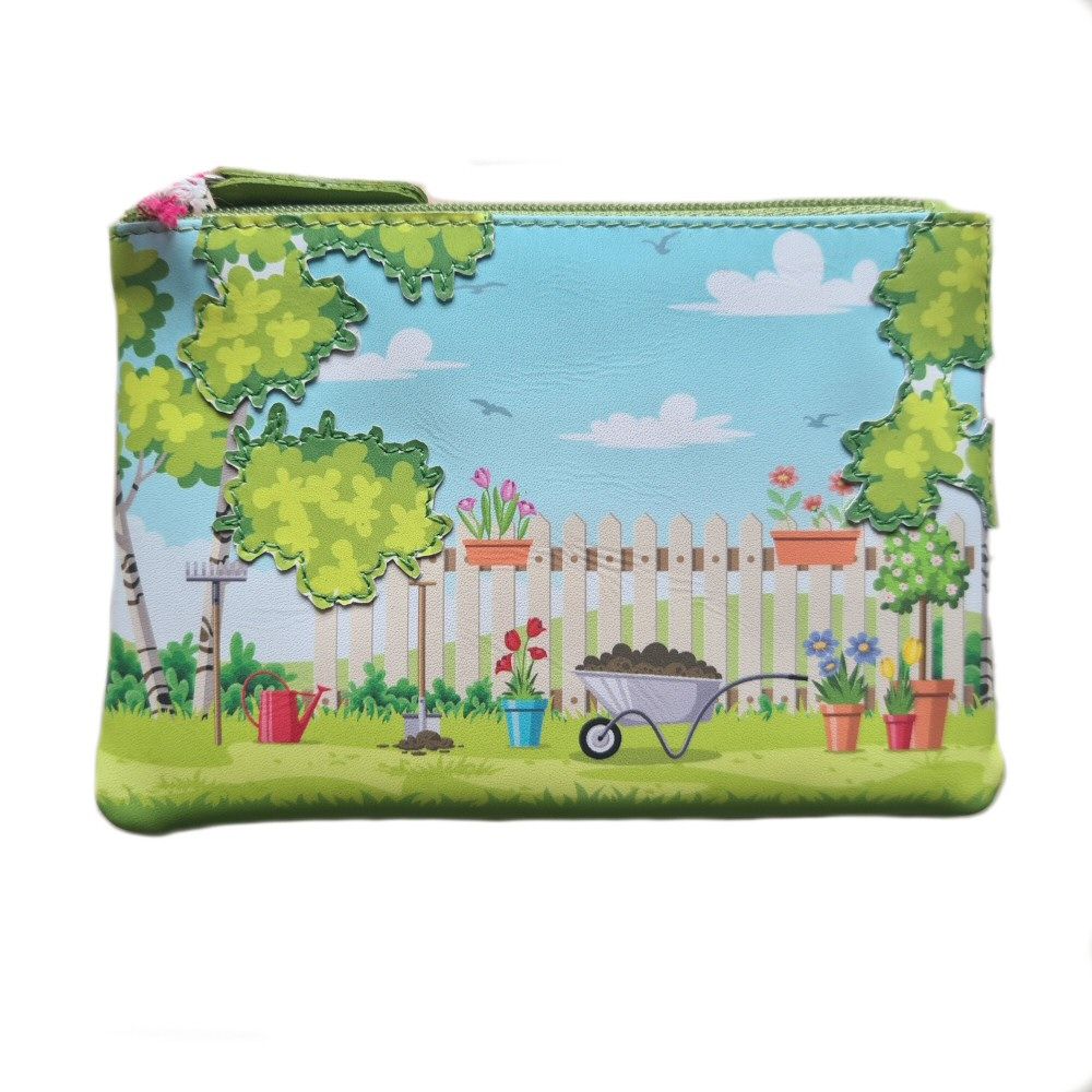 Mala Leather Pinky Pretty Garden Coin Purse