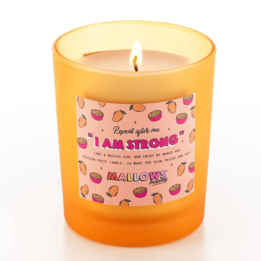 Mallow Beauty Mango & Passionfruit Candle – Old Railway Line Garden Centre