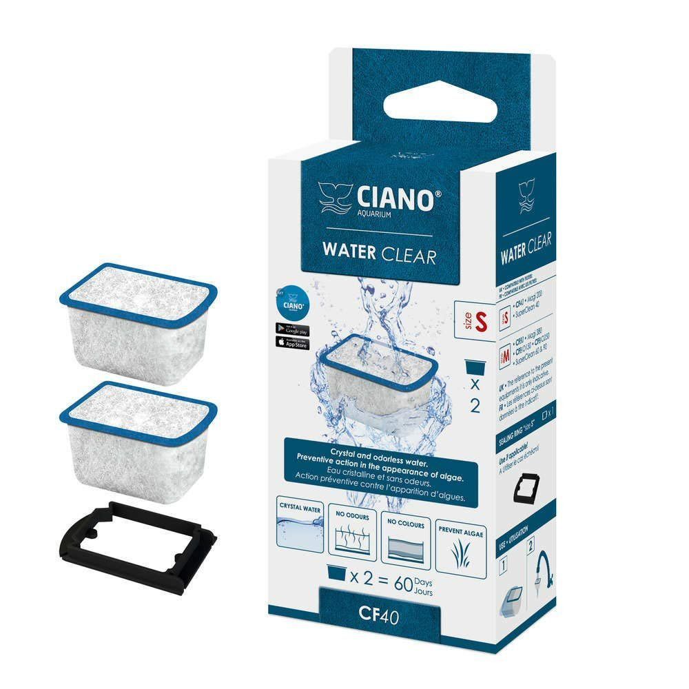 Ciano Small Water Clear Catridge CF40 - Pack of 2