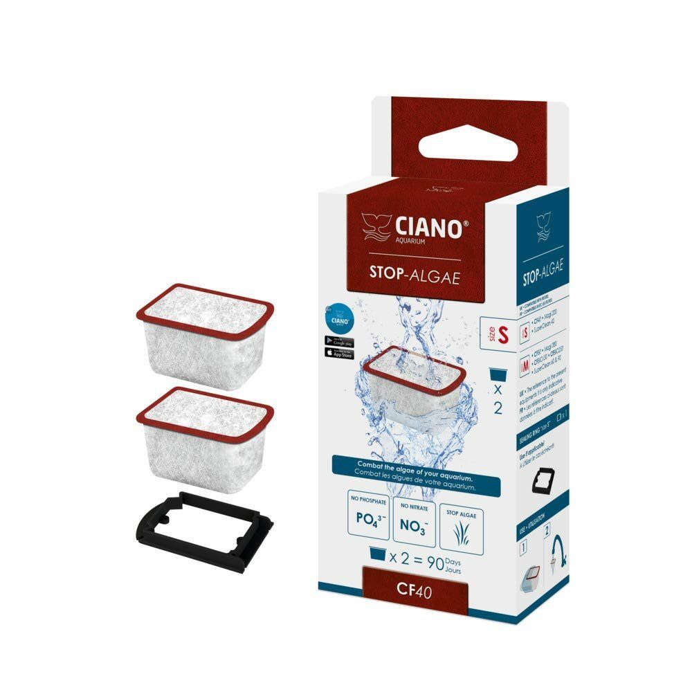 Ciano Small CF40 Stop Algae Cartridge - Pack of 2