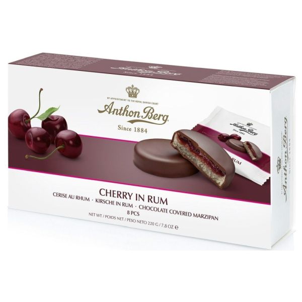 Anthon Berg 220g Cherry & Rum Marzipan Chocolates