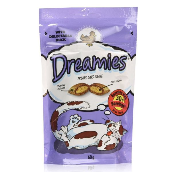 Dreamies 60g Dreamies Cat Crave Treat with Delectable Duck