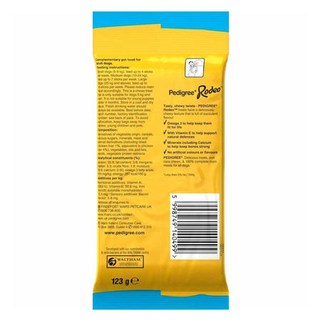 Pedigree Rodeo Duos 123g Chicken & Bacon Dog Treats
