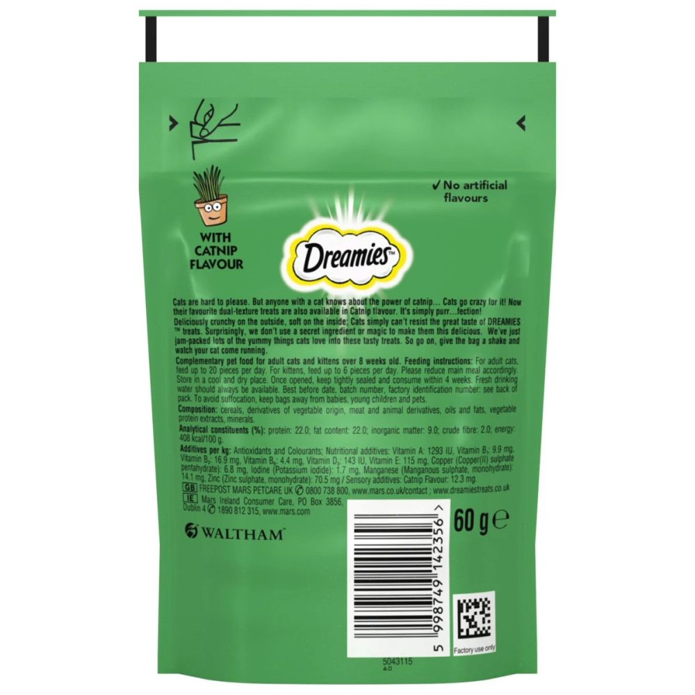 Dreamies 60g Biscuits with Catnip Cat Treats