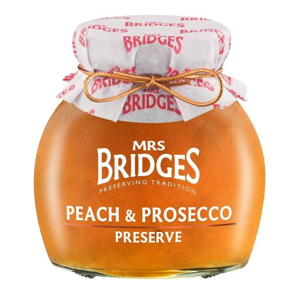 Mrs Bridges 340g Peach & Prosecco Preserve