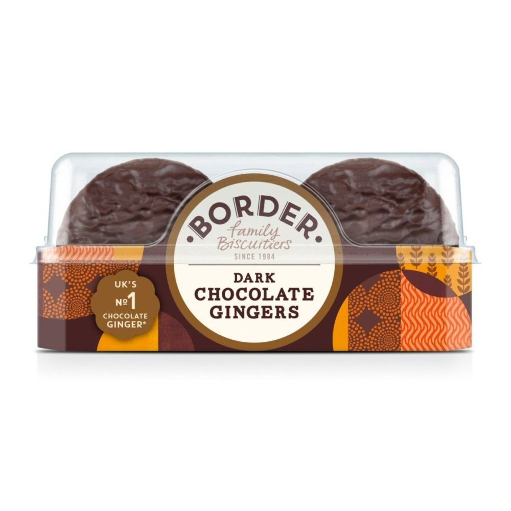 Border 150g Dark Chocolate Ginger Biscuits
