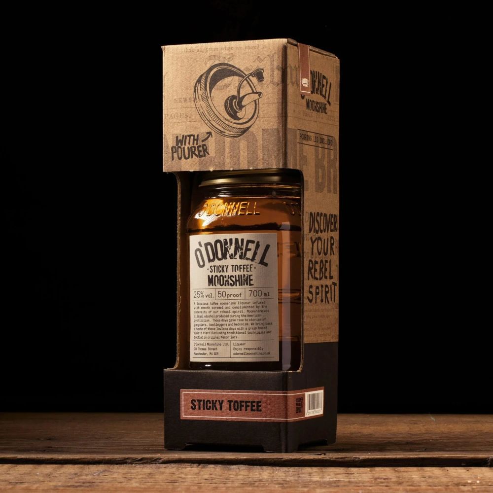 O'Donnell Moonshine 70cl Sticky Toffee Gift Box