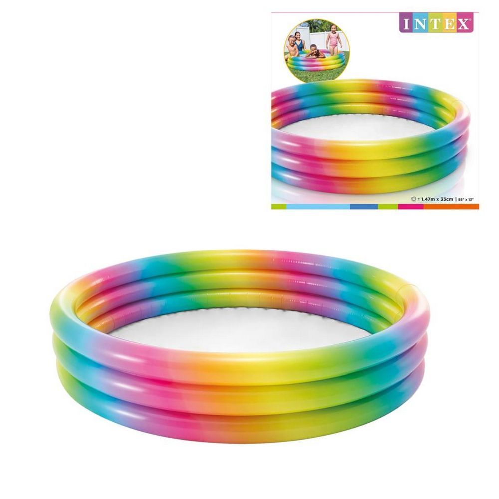 Intex Rainbow Children's Pool 147cm