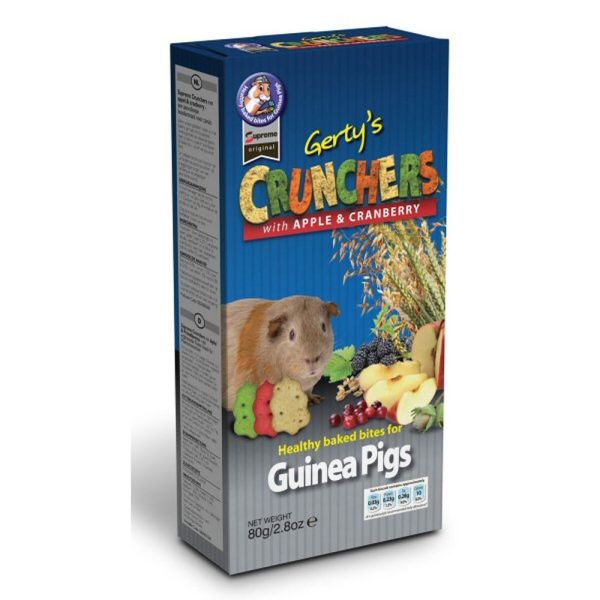 Supreme 80g Crunchers Gerty's Guinea Pig Apple & Cranberry Treats