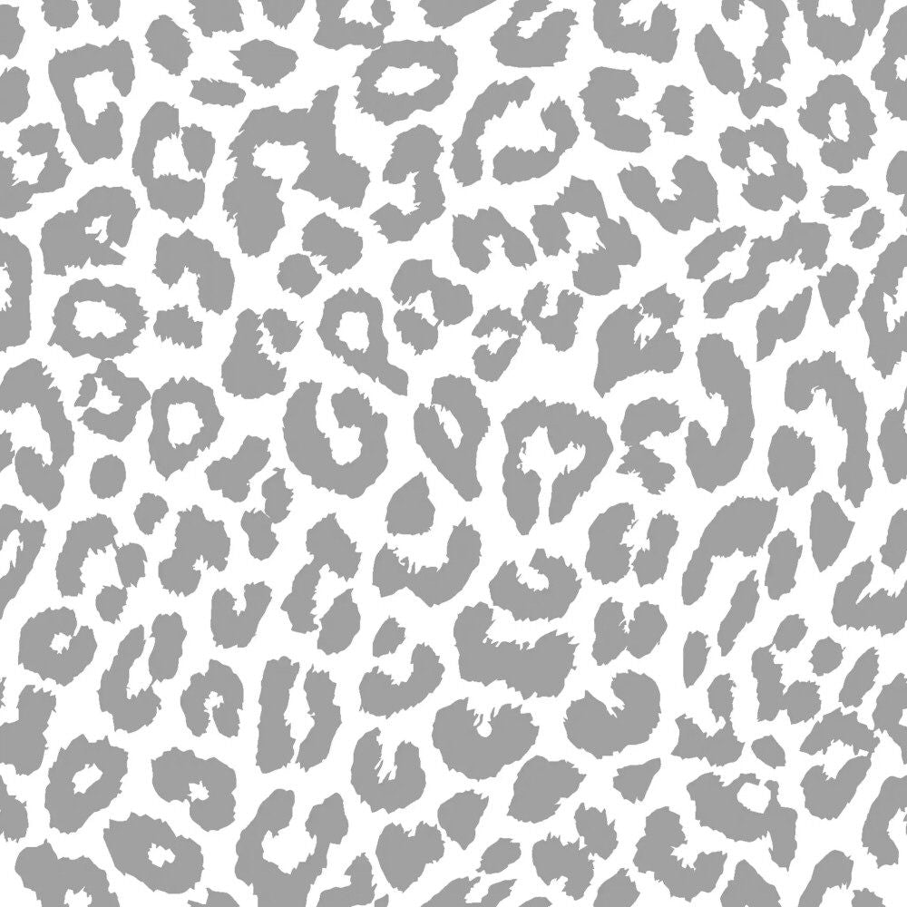 N.J Products 33cm Grey Leopard Print Napkins (Pack of 20)