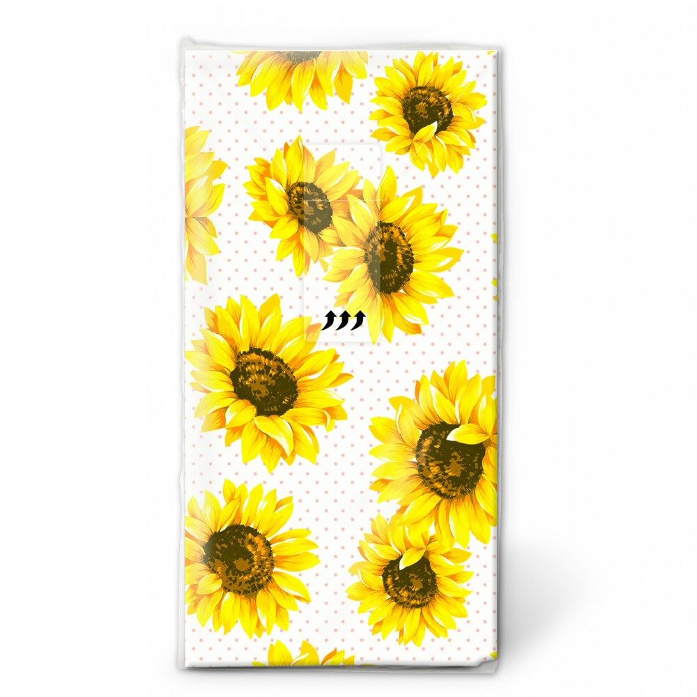 N.J Products Sunflower Garden Hanky (Pack of 10)