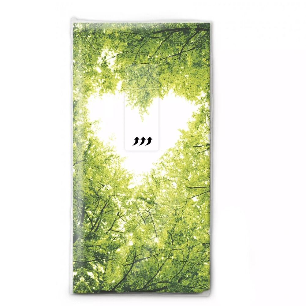 N.J Products 22cm Nature Love Hanky (Pack of 10)