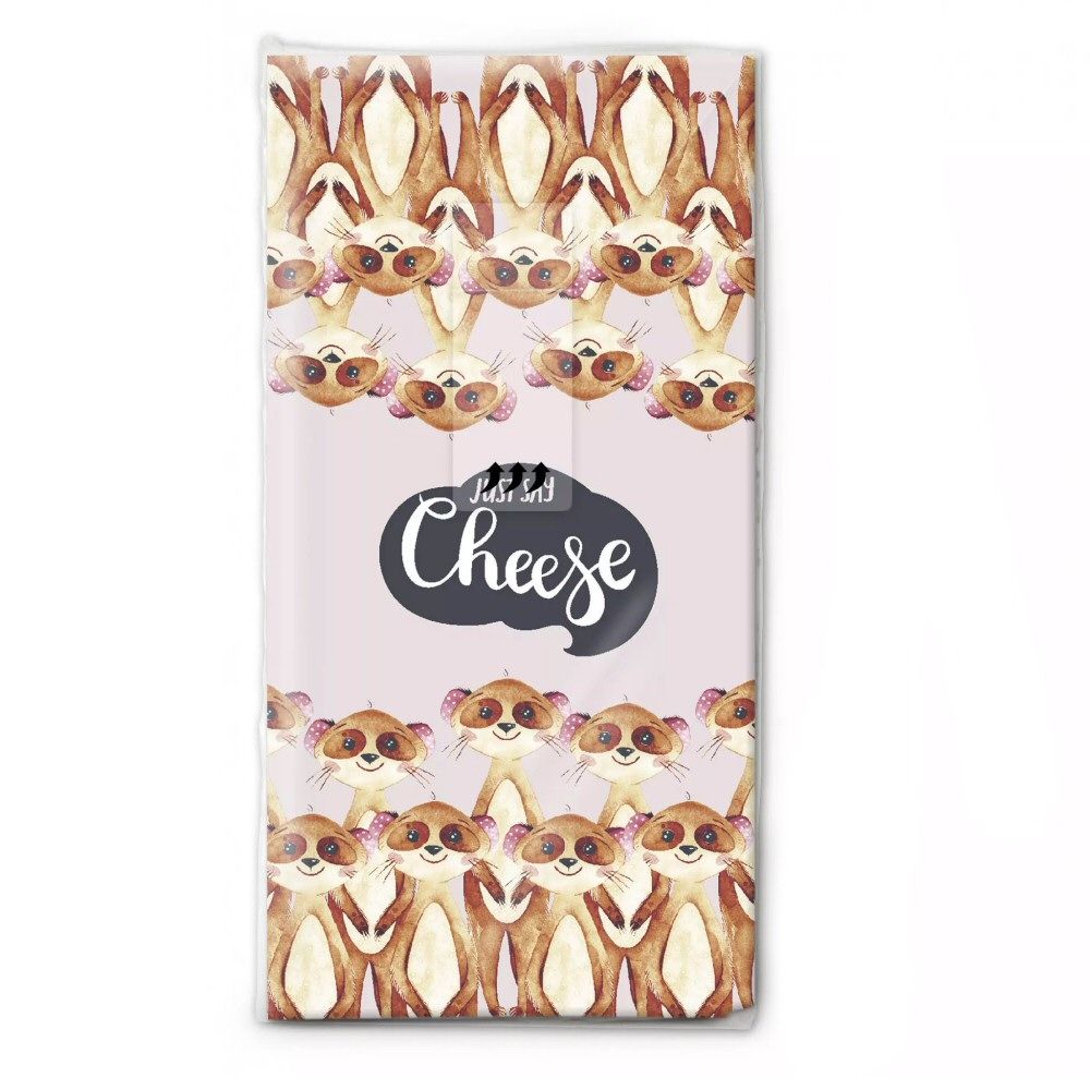 N.J Products 22cm Say Cheese Hanky (Pack of 10)