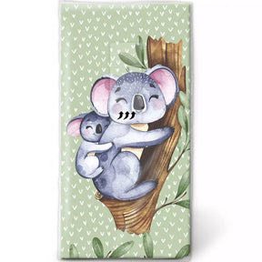 N.J Products 22cm Koalas Hanky (Pack of 10)