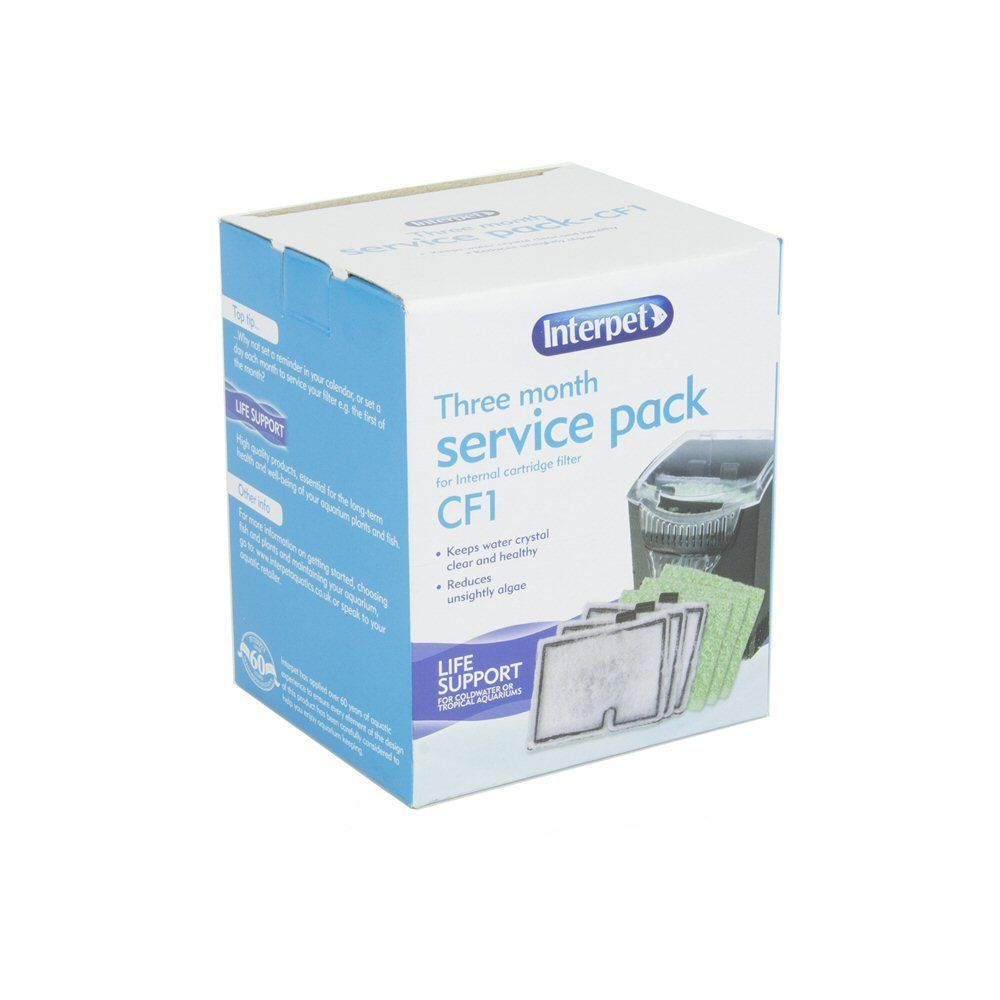 Interpet Internal Cartridge Filter CF1 - 3 Month Service Kit