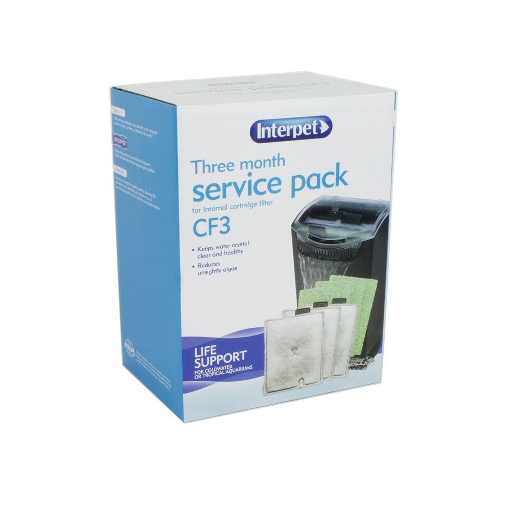 Interpet Internal Cartridge Filter CF3 - 3 Month Service Kit